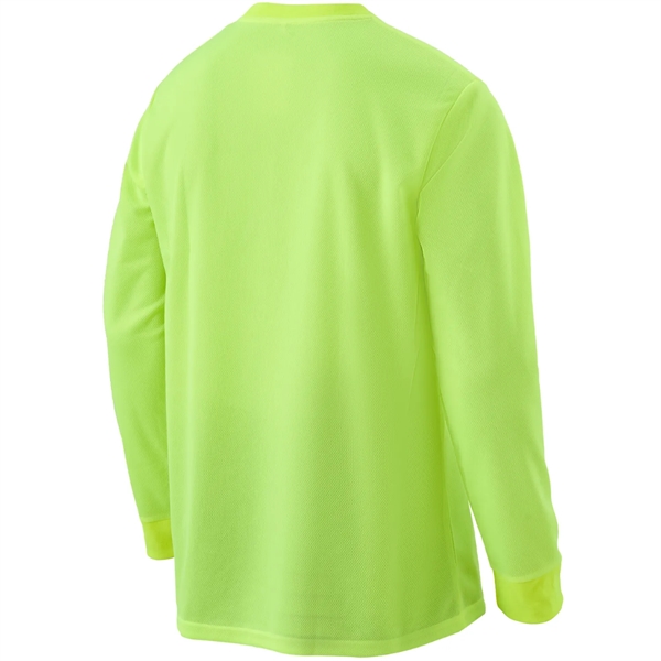 High Viz Non-ANSI Safety Long Sleeve Tee Shirt W/ Pocket - High Viz Non-ANSI Safety Long Sleeve Tee Shirt W/ Pocket - Image 4 of 8