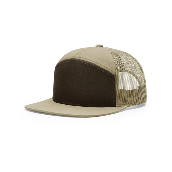 Richardson 7-Panel Flatbill Trucker Hat - Richardson 7-Panel Flatbill Trucker Hat - Image 7 of 17