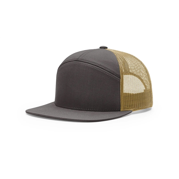 Richardson 7-Panel Flatbill Trucker Hat - Richardson 7-Panel Flatbill Trucker Hat - Image 11 of 17