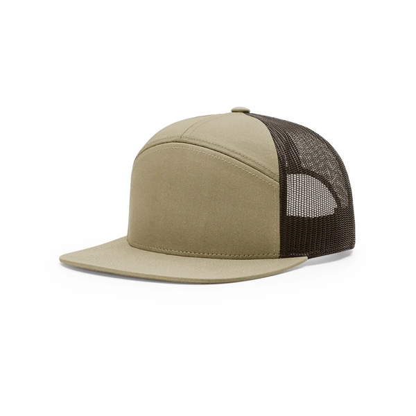 Richardson 7-Panel Flatbill Trucker Hat - Richardson 7-Panel Flatbill Trucker Hat - Image 15 of 17