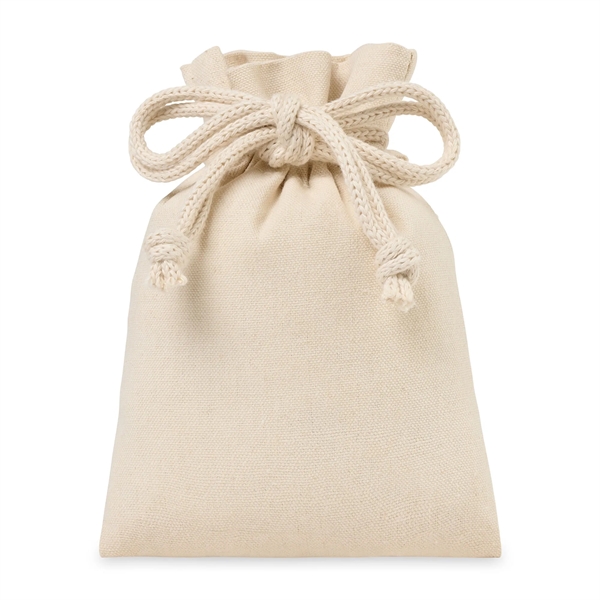 Custom Canvas Drawstring Gift Bag - Small