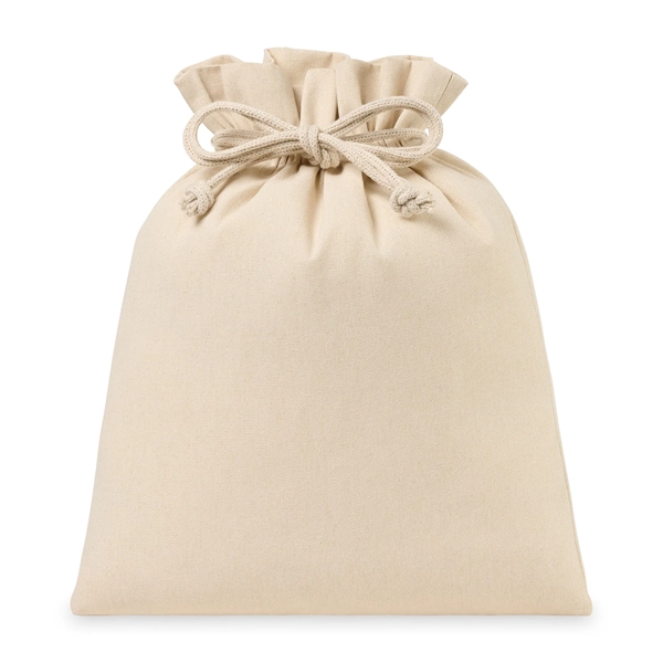 Custom Canvas Drawstring Gift Bag - Large