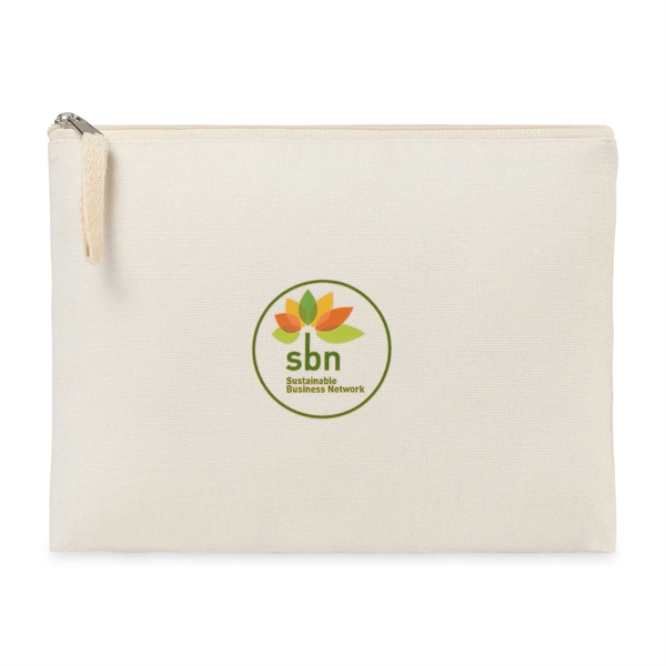Custom Recycled Cotton Zippered Pouch - AWARE™