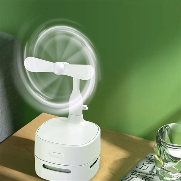 Desktop Vacuum Cleaner with Lamp Wirleess charging Fan Alarm - Desktop Vacuum Cleaner with Lamp Wirleess charging Fan Alarm - Image 4 of 8