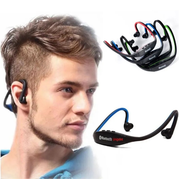 Sports ear-mounted wireless bluetooth headset - Sports ear-mounted wireless bluetooth headset - Image 0 of 4