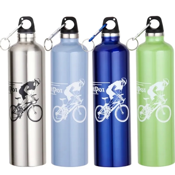 22 Oz. Aluminum Sports Water Bottle w/ Carabiner - 22 Oz. Aluminum Sports Water Bottle w/ Carabiner - Image 0 of 0