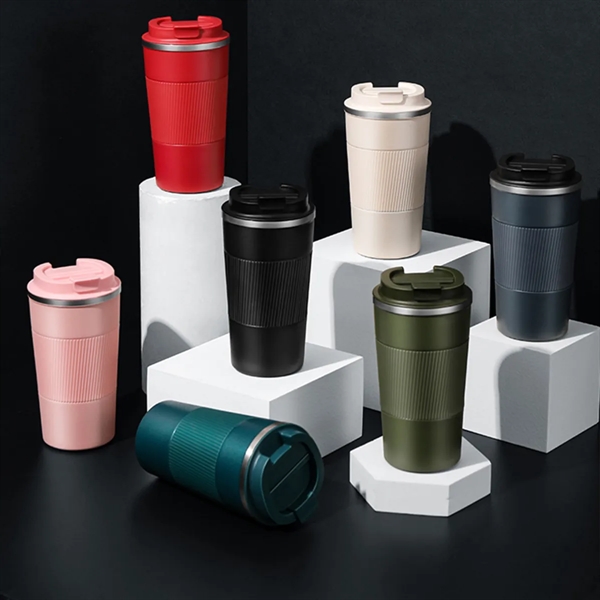 510ml Stainless Steel Travel Coffee Mug Non-slip Thermal Cup - 510ml Stainless Steel Travel Coffee Mug Non-slip Thermal Cup - Image 3 of 3