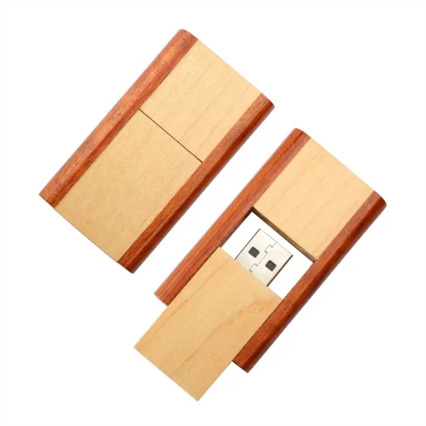 2 GB swivel wood usb drive - 2 GB swivel wood usb drive - Image 2 of 3