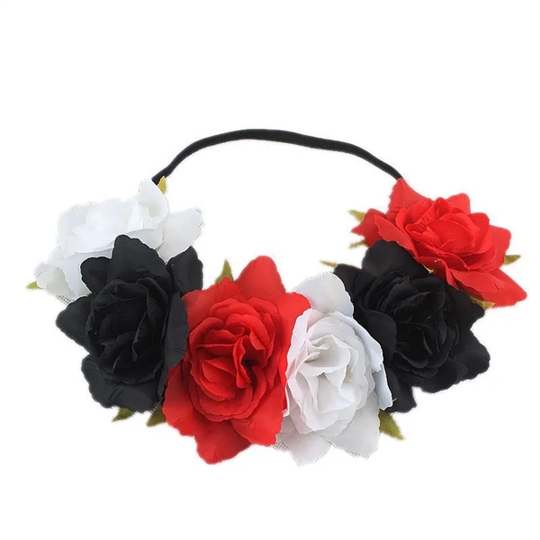 4th of July Halloween Holiday Party Flower Crown Headwear - 4th of July Halloween Holiday Party Flower Crown Headwear - Image 4 of 4