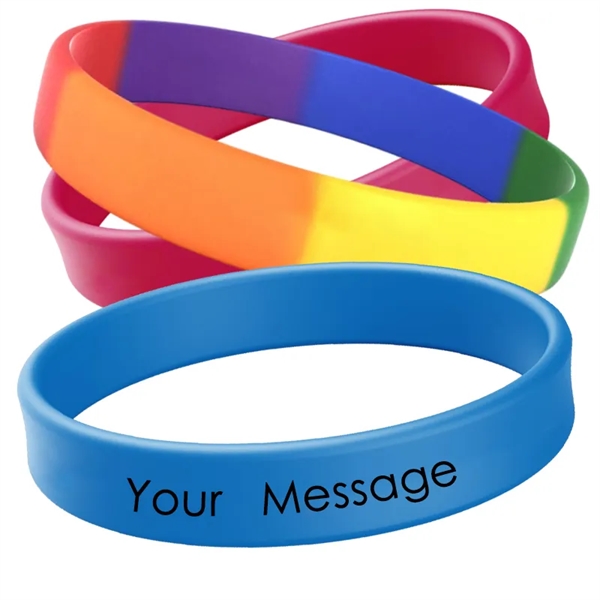 1/2" Screen Printed Silicone Awareness Bracelets - 1/2" Screen Printed Silicone Awareness Bracelets - Image 0 of 23