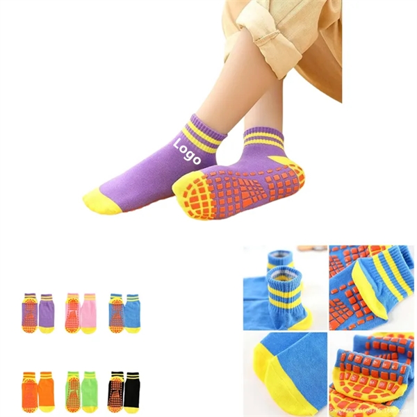 Cotton Unisex Non Slip Grip Socks for Yoga & Hospital - Cotton Unisex Non Slip Grip Socks for Yoga & Hospital - Image 0 of 5