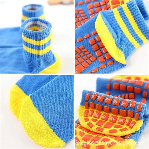 Cotton Unisex Non Slip Grip Socks for Yoga & Hospital - Cotton Unisex Non Slip Grip Socks for Yoga & Hospital - Image 3 of 5