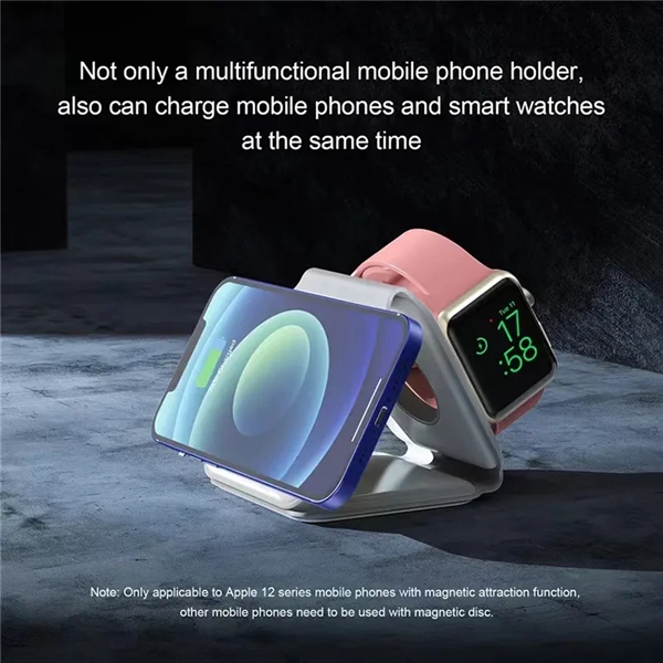 Magnetic Foldable 3 in 1 Wireless Charging Station - Magnetic Foldable 3 in 1 Wireless Charging Station - Image 2 of 5