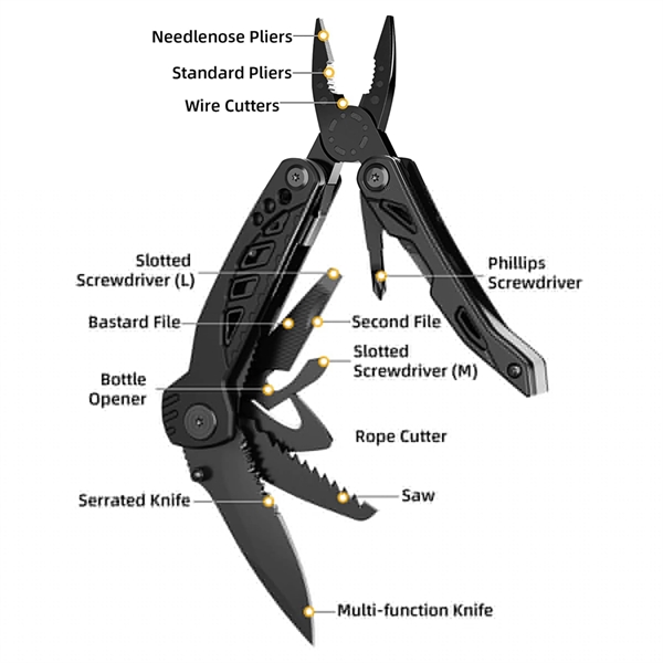 13 in 1 Pocket Multitool - 13 in 1 Pocket Multitool - Image 1 of 3