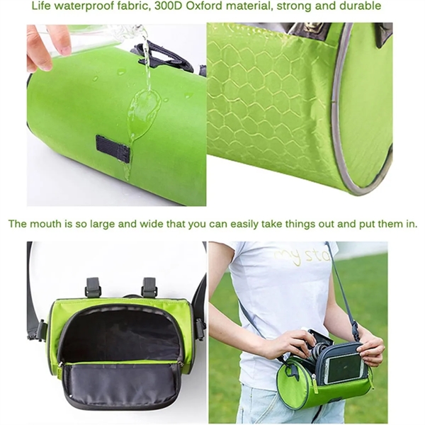Large Capacity Outdoor Bike Handlebar Bag With Touch Screen - Large Capacity Outdoor Bike Handlebar Bag With Touch Screen - Image 3 of 6