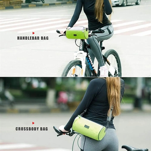 Large Capacity Outdoor Bike Handlebar Bag With Touch Screen - Large Capacity Outdoor Bike Handlebar Bag With Touch Screen - Image 5 of 6