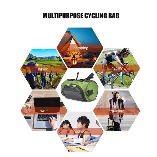 Large Capacity Outdoor Bike Handlebar Bag With Touch Screen - Large Capacity Outdoor Bike Handlebar Bag With Touch Screen - Image 6 of 6