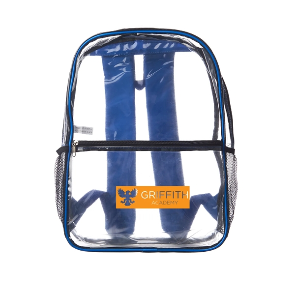 Clear Backpack (1 Color Imprint) - Clear Backpack (1 Color Imprint) - Image 1 of 5