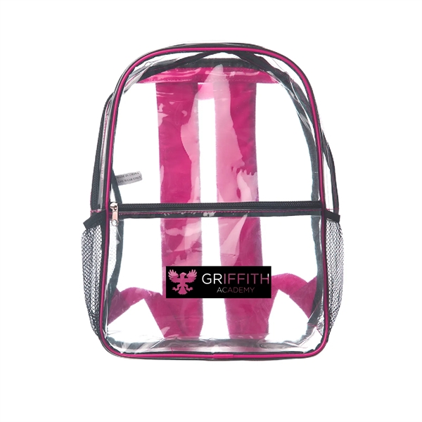Clear Backpack (1 Color Imprint) - Clear Backpack (1 Color Imprint) - Image 2 of 5