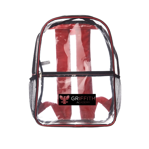 Clear Backpack (1 Color Imprint) - Clear Backpack (1 Color Imprint) - Image 4 of 5