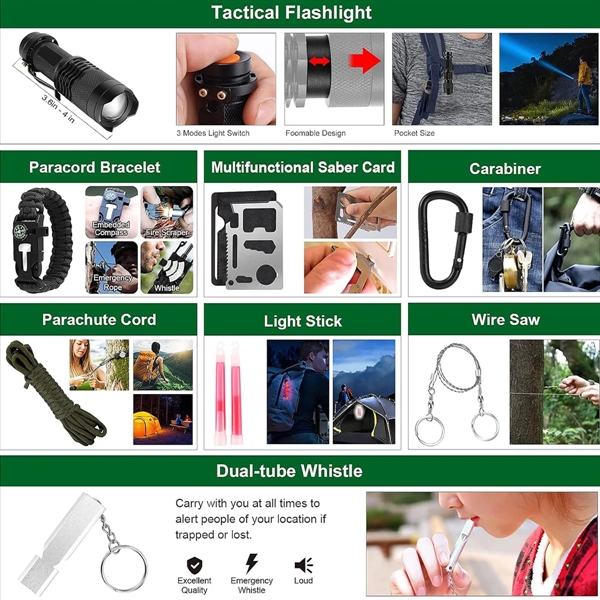 Professional Survival Gear with Molle Pouch - Professional Survival Gear with Molle Pouch - Image 1 of 5