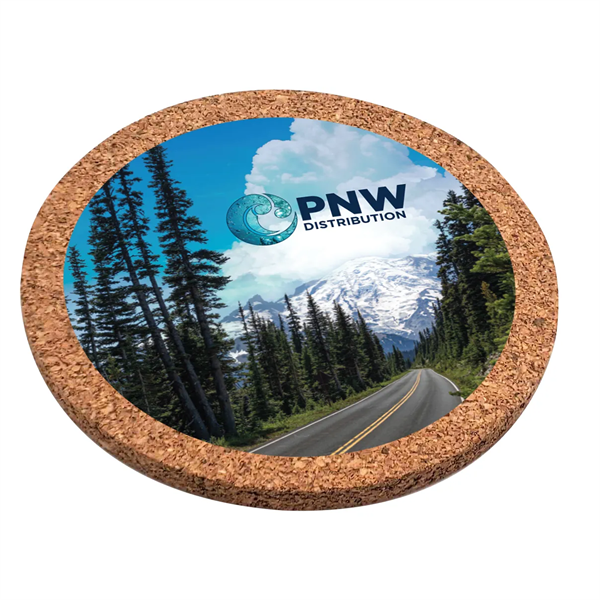 Cork Wood Coaster - Full Color Graphic - Cork Wood Coaster - Full Color Graphic - Image 0 of 2