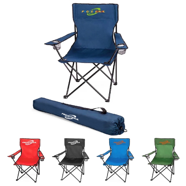 Oversized Camping Heavy Duty Folding Chair with Cup Holder - Oversized Camping Heavy Duty Folding Chair with Cup Holder - Image 0 of 1