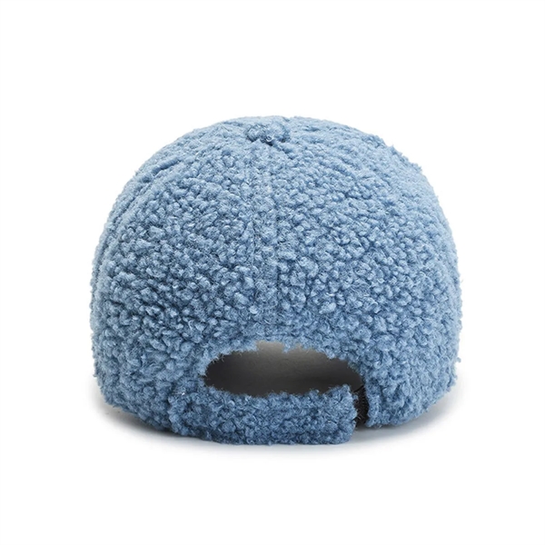 Adjustable Autumn Winter Lamb Hair Cap Warm Baseball Hat - Adjustable Autumn Winter Lamb Hair Cap Warm Baseball Hat - Image 2 of 7