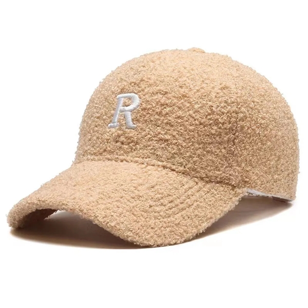 Adjustable Autumn Winter Lamb Hair Cap Warm Baseball Hat - Adjustable Autumn Winter Lamb Hair Cap Warm Baseball Hat - Image 6 of 7