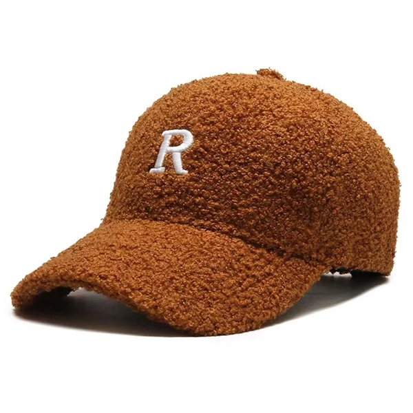 Adjustable Autumn Winter Lamb Hair Cap Warm Baseball Hat - Adjustable Autumn Winter Lamb Hair Cap Warm Baseball Hat - Image 7 of 7