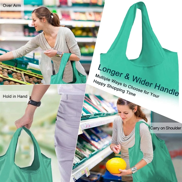 Colorful Reusable Foldable Grocery Bags - Colorful Reusable Foldable Grocery Bags - Image 5 of 7