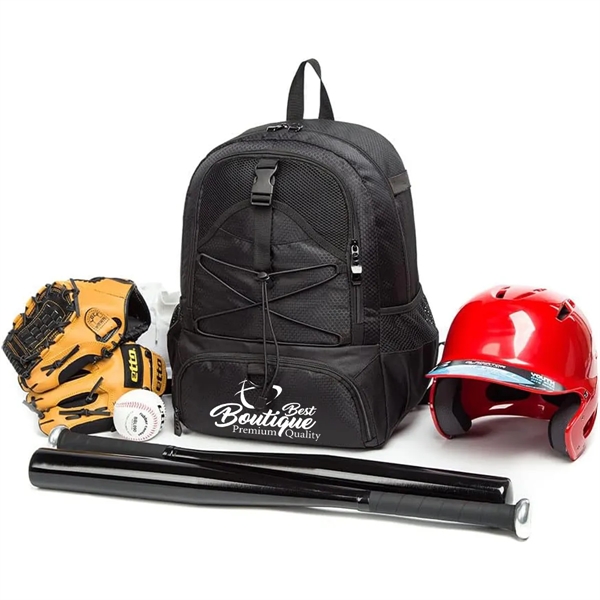 Backpack Can Hold Sports Gear Such As Helmet Basketball - Backpack Can Hold Sports Gear Such As Helmet Basketball - Image 1 of 4