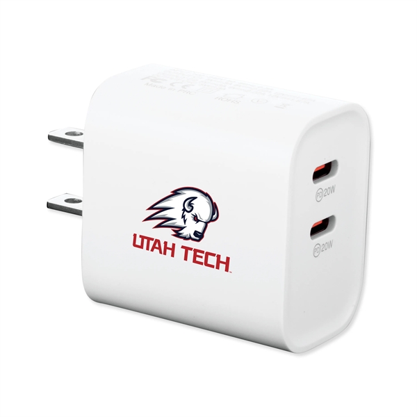 20W DUAL USB -C PD ADAPTER - 20W DUAL USB -C PD ADAPTER - Image 0 of 1