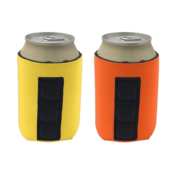 Beer Can Cooler Sleeve with Magnetic Strip - Beer Can Cooler Sleeve with Magnetic Strip - Image 4 of 5