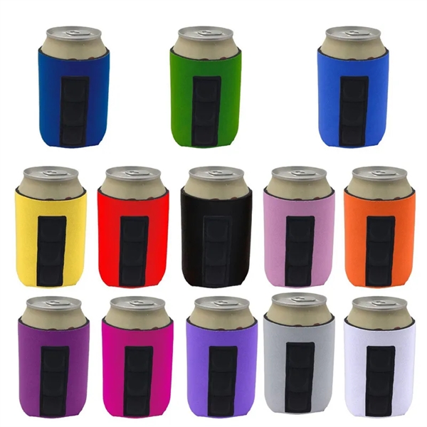 Beer Can Cooler Sleeve with Magnetic Strip - Beer Can Cooler Sleeve with Magnetic Strip - Image 5 of 5