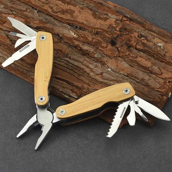 Personalized Multi-Function Pocket Pliers with Wooden Handle - Personalized Multi-Function Pocket Pliers with Wooden Handle - Image 4 of 4
