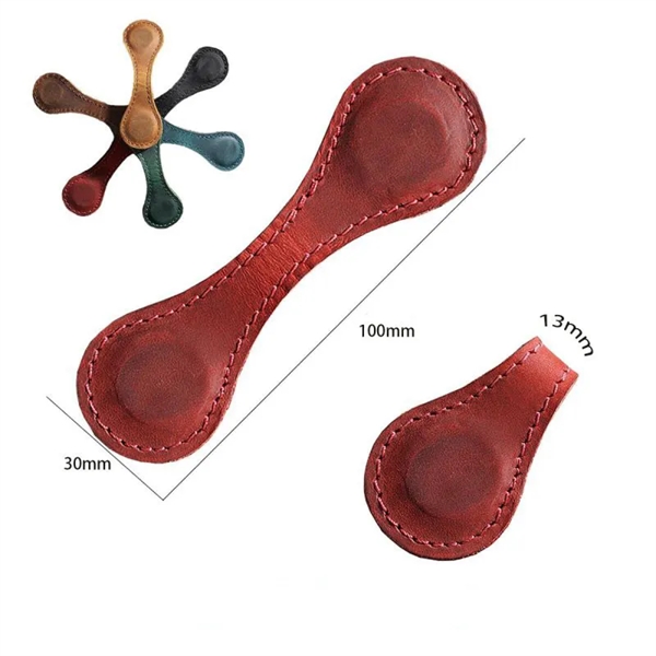 Handmade Leather Magnetic Bookmark Gift - Handmade Leather Magnetic Bookmark Gift - Image 5 of 5