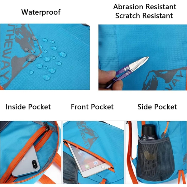 Foldable Waterproof Lightweight Hiking Travel Backpack - Foldable Waterproof Lightweight Hiking Travel Backpack - Image 2 of 5