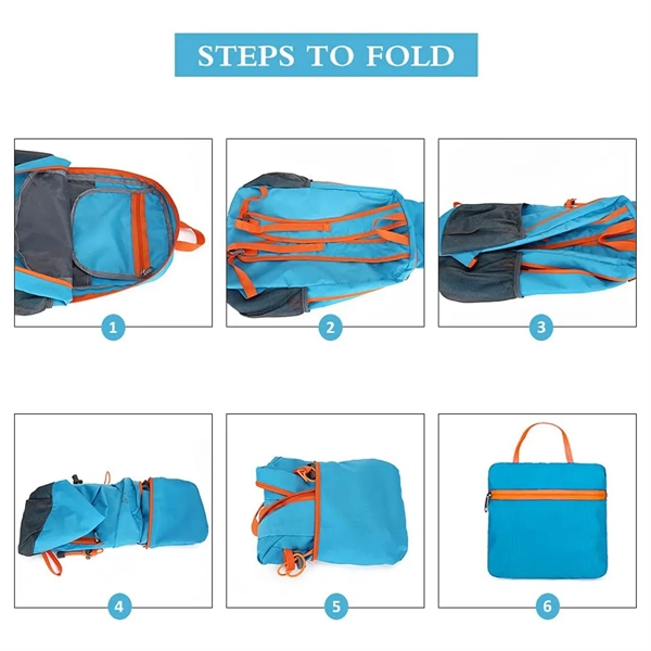 Foldable Waterproof Lightweight Hiking Travel Backpack - Foldable Waterproof Lightweight Hiking Travel Backpack - Image 4 of 5