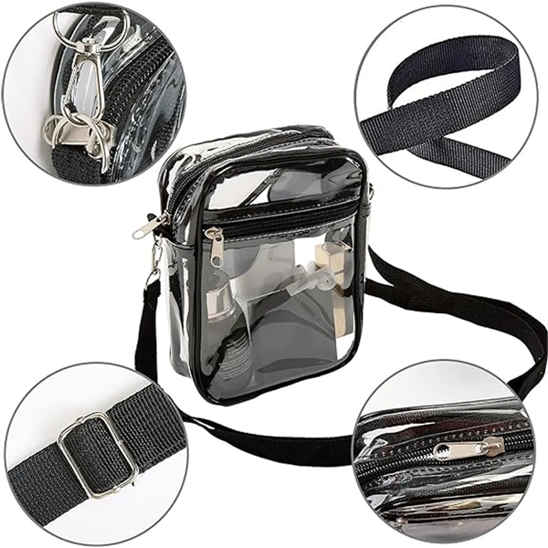 Stadium Concerts Clear Plastic Purses Shoulder Crossbody Bag - Stadium Concerts Clear Plastic Purses Shoulder Crossbody Bag - Image 3 of 5