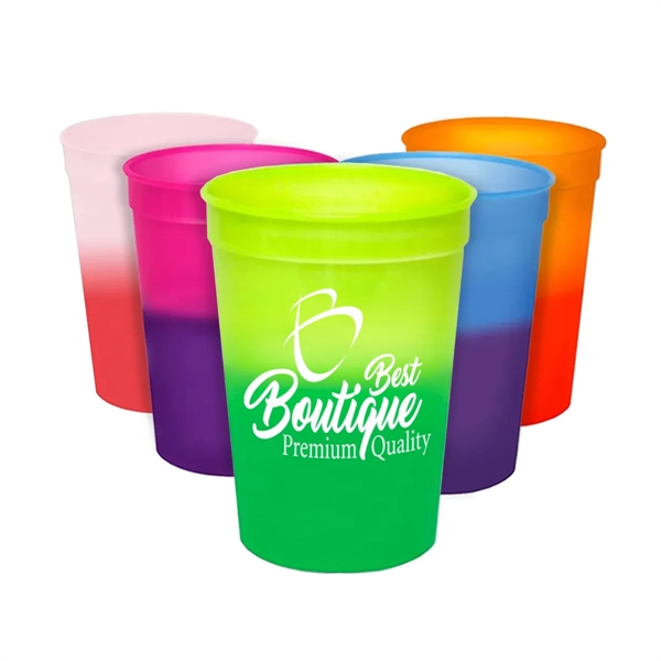 Custom 12 Oz Durable Color Changing Mood Stadium Cup - Custom 12 Oz Durable Color Changing Mood Stadium Cup - Image 0 of 4