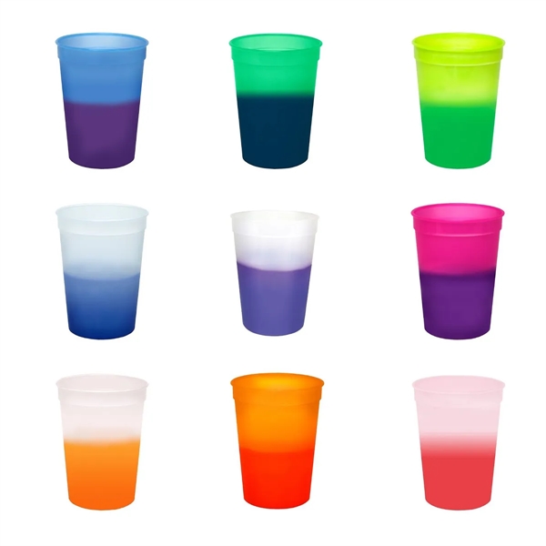 Custom 12 Oz Durable Color Changing Mood Stadium Cup - Custom 12 Oz Durable Color Changing Mood Stadium Cup - Image 1 of 4