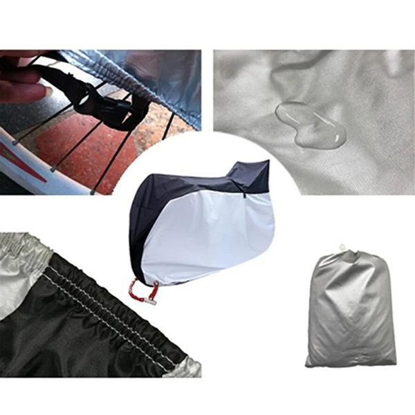 Sun UV Dustproof Waterproof Bike Cover With Lock Hole - Sun UV Dustproof Waterproof Bike Cover With Lock Hole - Image 2 of 4