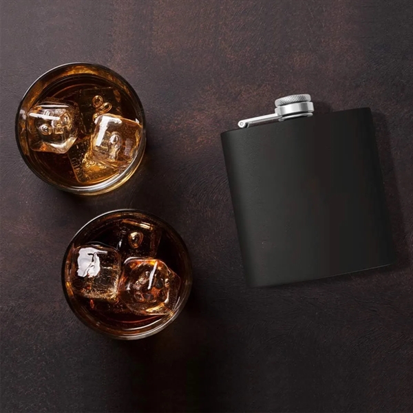 Custom 8oz Stainless Steel Engraved Personalized Flask - Custom 8oz Stainless Steel Engraved Personalized Flask - Image 1 of 5