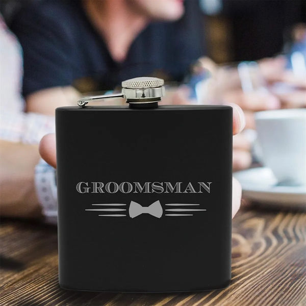 Custom 8oz Stainless Steel Engraved Personalized Flask - Custom 8oz Stainless Steel Engraved Personalized Flask - Image 5 of 5
