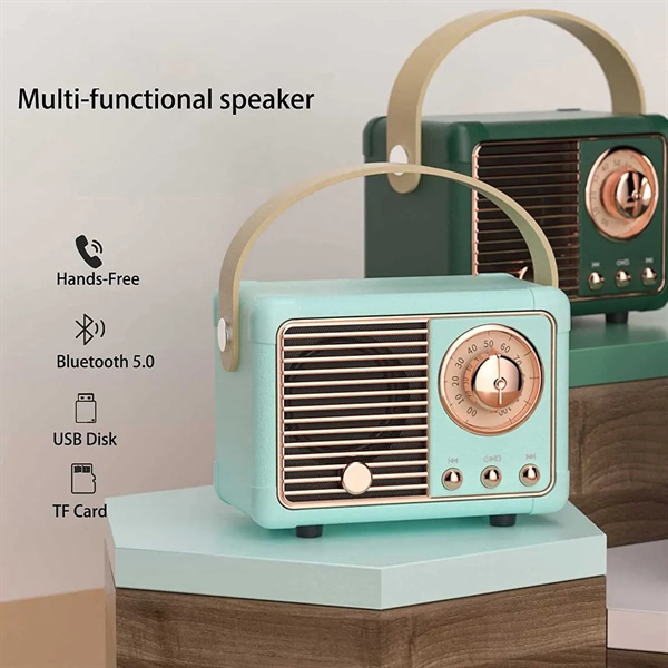 Multifunctional Retro Bluetooth Speaker - Multifunctional Retro Bluetooth Speaker - Image 2 of 5