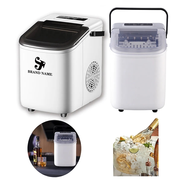 Portable Self-Cleaning Fast Ice Maker Machine For Office Bar - Portable Self-Cleaning Fast Ice Maker Machine For Office Bar - Image 0 of 4