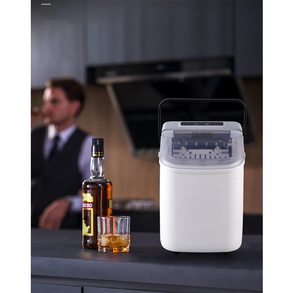 Portable Self-Cleaning Fast Ice Maker Machine For Office Bar - Portable Self-Cleaning Fast Ice Maker Machine For Office Bar - Image 3 of 4