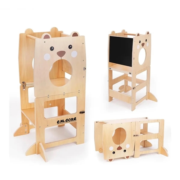 3 in 1 Toddler Standing Tower Collapsible Kids Step Stool - 3 in 1 Toddler Standing Tower Collapsible Kids Step Stool - Image 0 of 3