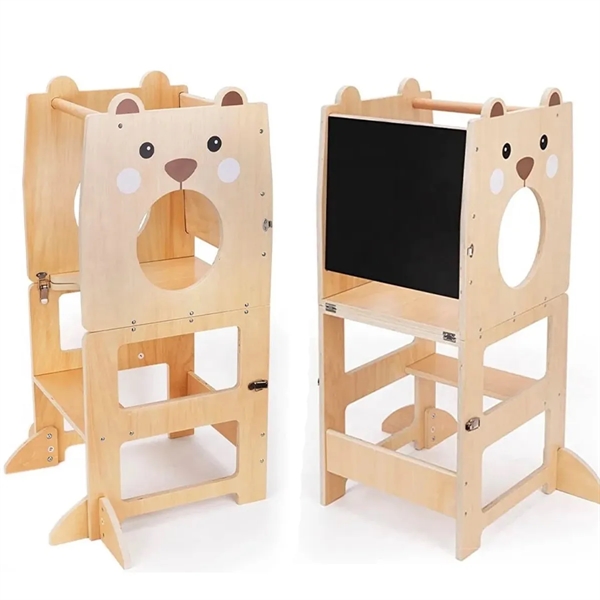 3 in 1 Toddler Standing Tower Collapsible Kids Step Stool - 3 in 1 Toddler Standing Tower Collapsible Kids Step Stool - Image 3 of 3